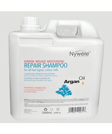 Nywele Keratin Infused Moisturizing Repair Argan Oil Shampoo & Conditioner 5L - Buy Online on GoSupps.com