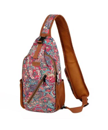 Baosha women sling bag pulling bag breastbag sling backpack shoulder bag crossbody bag shoulder bag sports bag casual travel daypack for women xb-22 hs
