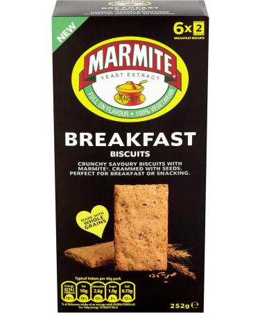  Marmite Marmite 6 x 252g Breakfast Cookies - Buy Online on GoSupps.com