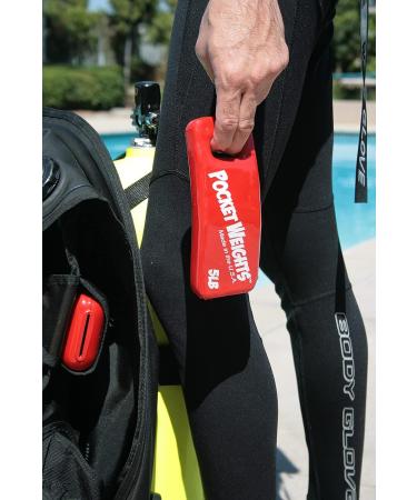 Pocket Weights BCD Scuba Weights (Singles) 8.0 lbs | Free Shipping via USPS Priority - Buy Online on GoSupps.com