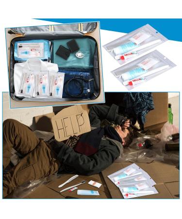 48 Sets Basic Toiletry Kits - Bulk Personal Hygiene Kits for Travel Charity and Hotels | Essentials for Men & Women - Disposable Toothbrush Toothpaste Shampoo Soap - Buy Online on GoSupps.com