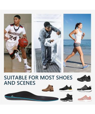Orthotic Insoles for Plantar Fasciitis Relief | Arch Support for Flat Feet | Men 10-11.5, Women 12-13.5 - Buy Online on GoSupps.com