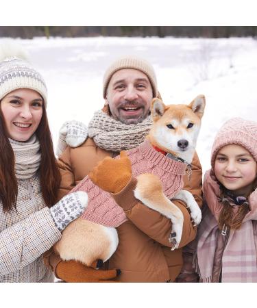 Cozy Pink Dog Sweater - Winter Turtleneck Knit for Small & Medium Pets | Warm Cat & Dog Pullovers - Shop Internationally! - Buy Online on GoSupps.com