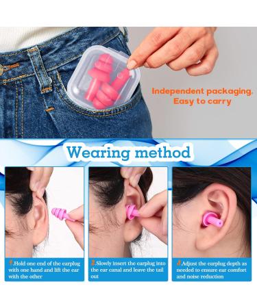 200 Pairs Reusable Silicone Ear Plugs - Noise Cancelling for Sleeping, Swimming, Concerts - 10 Assorted Colors with Carry Cases - Buy Online on GoSupps.com