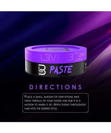 Level 3 Men's Styling Paste - Long-Lasting Hold for Strong, Voluminous Hair - Protects Against Damage - L3 Strength and Volume Booster - Buy Online on GoSupps.com