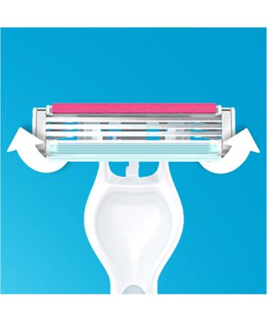 Buy Gillette Simply Venus 3 Plus Disposable Razors for Women - 4 Pack | International Shipping Available - Buy Online on GoSupps.com