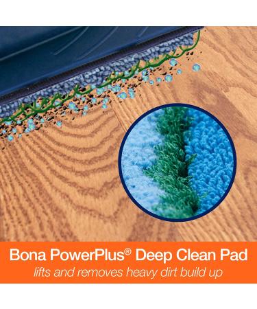 Bona Microfiber Pad 3-Pack for Hardwood Floors - Dusting, Cleaning, and Deep Cleaning Pads - Fits Bona Family of Mops - 3 Count, 18.31 x 5.12 - Buy Online on GoSupps.com