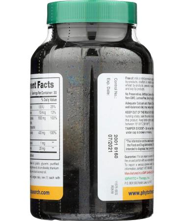 Phyto-Therapy Liquid Calcium 1000 mg - 90 Count | High Potency Supplement - Buy Online on GoSupps.com