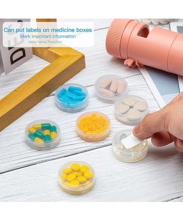 PwZzk 3 in 1 Portable Pill Cutter Crusher & Weekly Organizer - Travel-Friendly 7 Day Pill Bottle - Pink - Buy Online on GoSupps.com