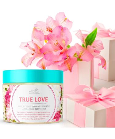 Nourishing Exfoliating Body Scrub with Vitamin C & Collagen 400g (Rose) - For Intensive Skin Firming | All Naturals - Buy Online on GoSupps.com