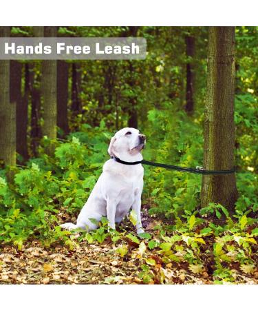 Hands Free Dog Leash - Adjustable Multifunctional Nylon Rope for Running, Walking, and Hiking - Double Lead for Small, Medium, Large Dogs - Black - Buy Online on GoSupps.com