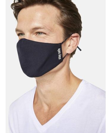 TOM TAILOR Men's Fabric Mask - Black Iris Blue (1 Pack) | Stylish & Comfortable Face Covering - International Shipping Available - Buy Online on GoSupps.com