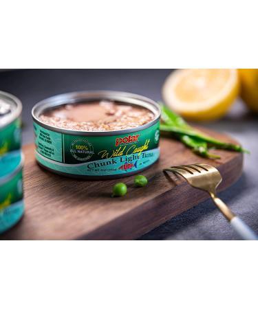 MW Polar Chunk Light Tuna in Water 5oz (Pack of 12) - Wild Caught & Sustainable | Dolphin Safe & Gluten Free - Easy Open Can - Buy Online on GoSupps.com