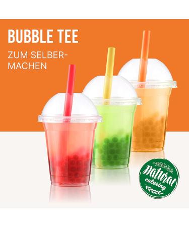 Inspire Food Bubble Tea Pearls - 3-Person Pack Popping Boba | Vegan Gluten-Free Tapioca | Strawberry Green Apple Peach - 450g Each - Buy Online on GoSupps.com