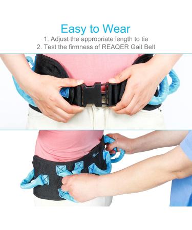 Reaqer Multifunctional Transfer Belt for Seniors - Safe Walking Aid | 1-Pack Gang Belt - Buy Online on GoSupps.com
