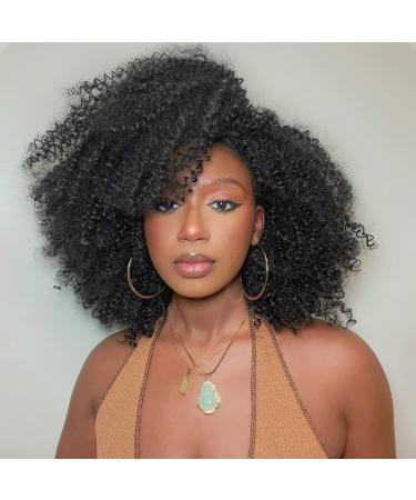 Lady Miranda Afro Short Kinky Synthetic Curly Wigs for Black Women