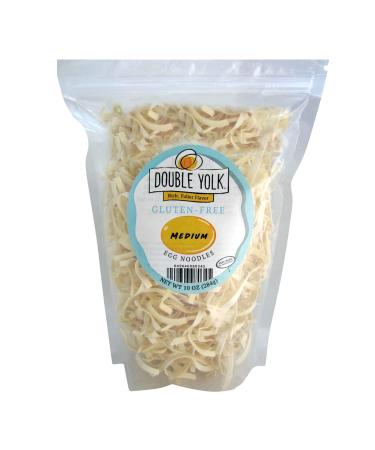 Gluten Free Noodles Amish Wedding Foods Double Yolk Medium Egg Noodle 10 oz Bag (One Bag)