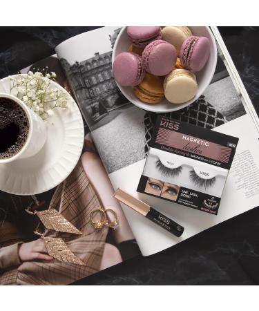 KISS Magnetic Eyelashes Tempt - 1 Pair Synthetic False Lashes with 5 Double Strength Magnets | Shop Now for International Shipping - Buy Online on GoSupps.com