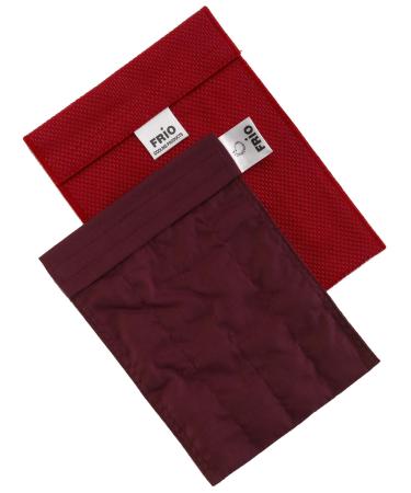 Frio large diabetic insulin cooling bag 14 x 19 cm red |For up to 4 insulin pens |Cools with cold water i no cooling pack required |Reusable