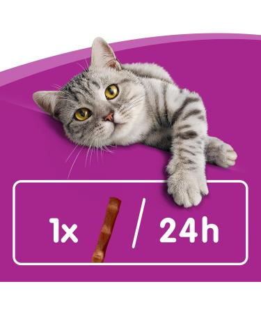 Whiskas Salmon Sticks 28x18g (504g) - Delicious Treats for Cats | International Shipping Available - Buy Online on GoSupps.com