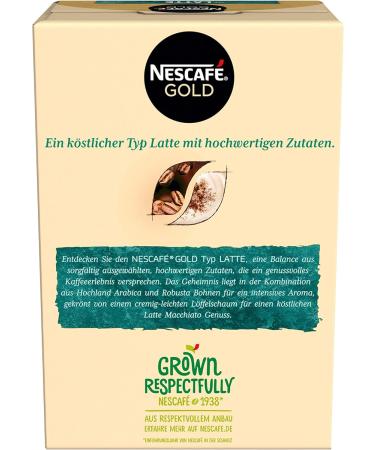 NESCAF Gold Typ Latte - Sticks (1 x 8 x 18g) - Buy Online on GoSupps.com