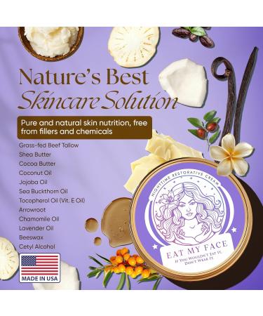 Beef Tallow Sunscreen SPF 30 & Tallow Face Moisturizer Bundle Organic Sunscreen for Face with Non Nano Zinc Oxide Reef Sun Protection Cocoa Butter Night Cream with Shea & Vitamin E for Hydration - Buy Online on GoSupps.com
