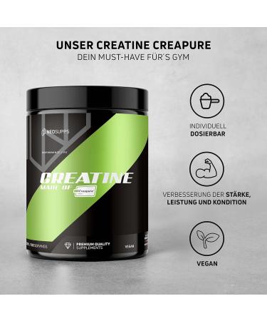 Neosupps Maximum Strength Creatine with Creapure - Enhance Performance | 100% Made in Germany | Top Sports Food 500g - Buy Online on GoSupps.com