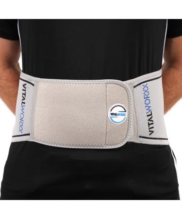 Vitalworxx rear belt vitalsoft active and highly flexible walking and seating bandage with a pleasantly gentle support function in the lumbar spine area continuously adjustable to your needs