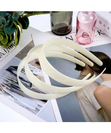 Buy 20 White Craft Plastic Headbands | 1 Inch Plain No Teeth DIY Hair Bands for Stylish Hair Accessories - International Shipping Available - Buy Online on GoSupps.com