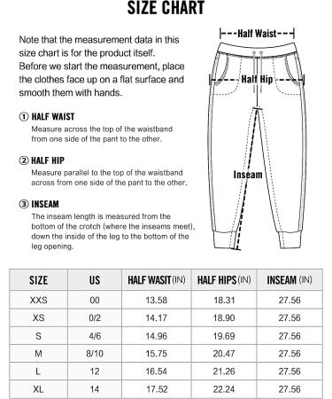CRZ YOGA Women's Lightweight Joggers 27.5 - Outdoor Running Pants, Large Black - Buy Online on GoSupps.com