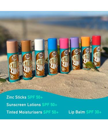 Sun Zapper Extreme Zinc Stick SPF50+ Purple Face Sunblock - Australian Made Zinc Sunscreen Stick - Buy Online on GoSupps.com