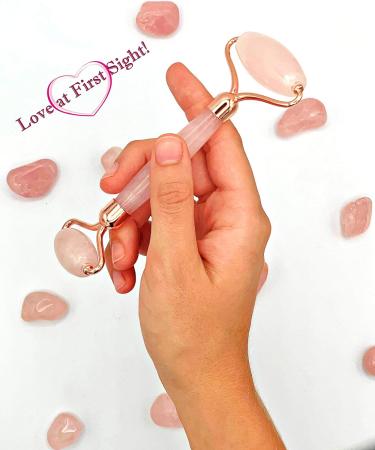 Jade Roller Face Massager: 100% Real Rose Quartz Gem Stone Roller: Beauty Facial Tool Anti Aging Reduces Eye Puffiness and Wrinkles: Neck Slimming Firming and Lymphatic Drainage: Noiseless - Buy Online on GoSupps.com