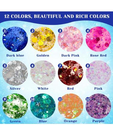 Buy Body Glitter Gel for Festivals - 50ml Red Glitter Liquid for Makeup DIY Nails & Lips | International Shipping - Buy Online on GoSupps.com