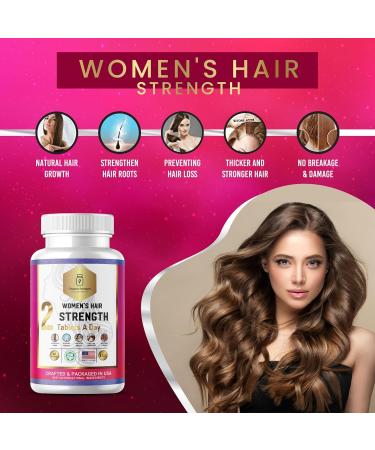 Buy Women s Hair Strength - Halal Vitamins (2 Tablets/Day) | 30 Servings - Boost Hair Health Globally - Buy Online on GoSupps.com