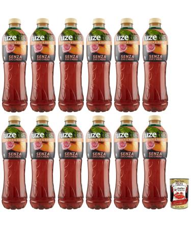 Italian Gourmet E.R. Fuze Tea Senza Zuccheri Pesca Set of 12 disposable PET bottles without sugar 1.25 l + 400 g Gourmet Italian Gourmet Pomodoro Pulp