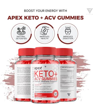 Apex Keto ACV Gummies Apex Apple Cider Vinegar Canada Keto Health Lifestyle Support Supplement Gummy Suppl ment de Style de Vie Sain C tog ne au Vinaigre de Cidre de Pomme Apex (60 Gummies) - Buy Online on GoSupps.com