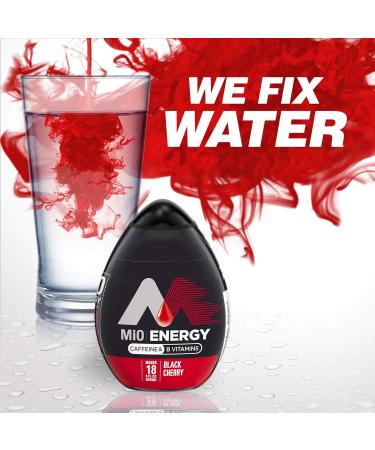 MiO Energy Black Cherry Liquid Water Enhancer 12-Pack 1.62 fl oz - Natural Flavors - Buy Online on GoSupps.com