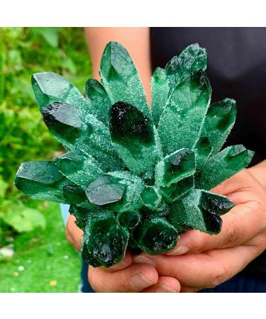 Green Phantom Quartz Crystal Cluster Specimen 200-1000G Suitable for Home HOMEZHOU (Size : Weight:600G-800G) - Buy Online on GoSupps.com