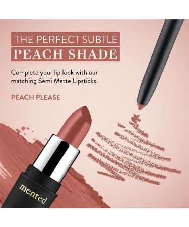 Mented Cosmetics Peach Lip Liner Pencil - Waterproof & Natural Nude Vegan Makeup - Buy Online on GoSupps.com