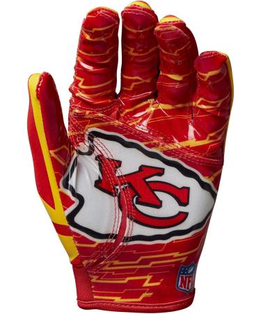 Wilson Kansas City NFL Stretch Fit Receiver Gloves for Youth | Best Youth Football Gloves | Shop Now - Buy Online on GoSupps.com