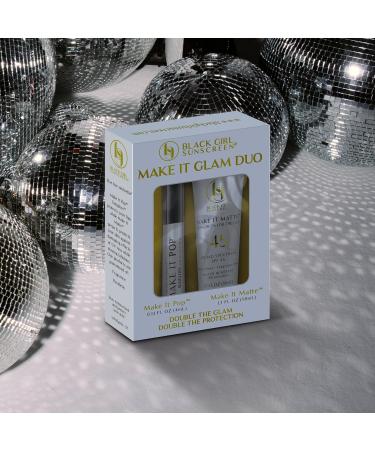 Buy Face & Lip Sunscreen Make It Glam Duo - SPF 45 Matte & SPF 50 Gloss | International Shipping Available - Buy Online on GoSupps.com