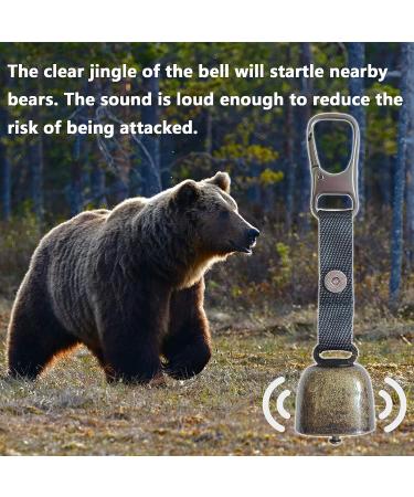 Bear Bell with Whistle for Bear Deterrent | Loud Bell with Magnetic Silencer | Emergency Whistle & Carabiner for Outdoor Activities - Buy Online on GoSupps.com