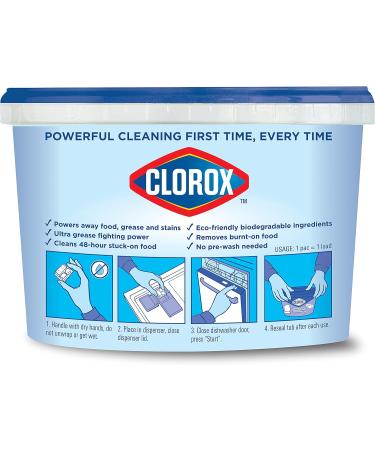 Buy Clorox Triple Action Dishwasher Detergent Pacs - 43 Count (Case of 6) | Fresh Scent | International Shipping Available - Buy Online on GoSupps.com