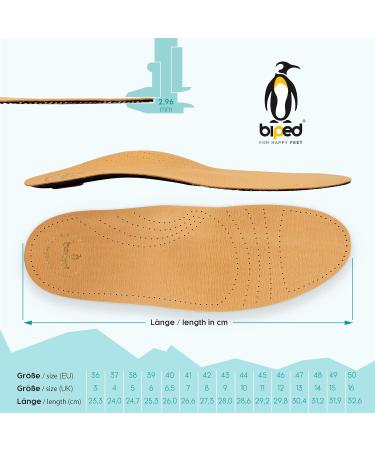 Buy Biped Premium Footbed - Vegetable Tanned Leather Metatarsal Support & Heel Pad (Z1706 Size 46) for Comfort & Durability - International Shipping Available - Buy Online on GoSupps.com