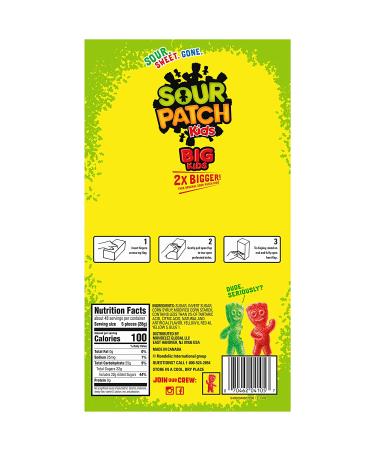 SOUR PATCH KIDS Big Soft & Chewy Halloween Candy - 240 Count Box - Buy Online on GoSupps.com