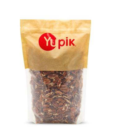 Yupik Dry Roasted Unsalted Pecans Halves 1 kg 6 Count Kosher Gluten-Free Vegan Halved Nuts No Added Salt Lightly Roasted Oil-Free High in Fiber Healthy Snack Ideal for Baking & Cooking 1 kg (Pack of 6)