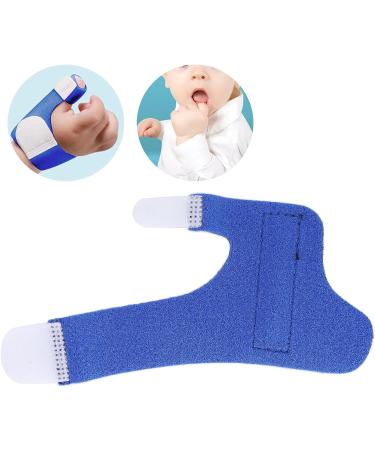Baby Finger Guard Thumb Stabilizer XS - Breathable Velvet Fabric, Skin-Friendly Support Brace in Blue - Buy Online on GoSupps.com