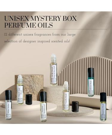 Fragrance Oil Samplers - Enhanced Scents Pheromone Perfume - Scented Body Oil Travel Size Cologne Perfume Sample Set 12 Pc (Unisex Mystery Box) - Buy Online on GoSupps.com