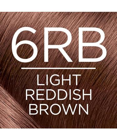 L'Oreal Paris Excellence Creme 6RB Light Reddish Brown Hair Color - Gray Coverage for Up to 8 Weeks - All Hair Types - 1 Count Pack - Buy Online on GoSupps.com