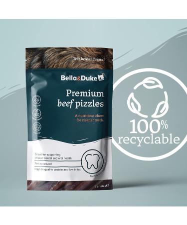 Bella & Duke Premium Beef Pizzles for Dogs - Natural Dental Chews for Cleaner Teeth & Gums - Ideal for Teething Pups - 100% Natural Grain-Free Treats - Buy Online on GoSupps.com